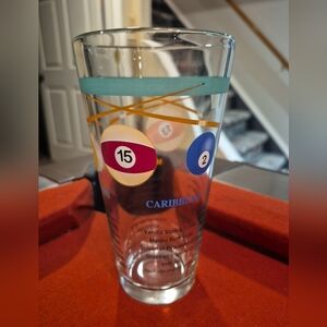 ARCOROC USA Billiard Pool Ball Cocktail Shaker Glass w/ Drink Recipes